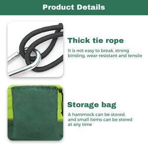 आउटडोर सबसे सस्ता हल्का और त्वरित सुखाने डबल रंग फोल्डेबल स्टोरेज हैममॉक - Product Image 4