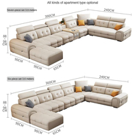 Nouveaux modèles 2026 – Canapés modulaires de luxe modernes 7 places pour salon, design simple, bon prix, ensemble de canapés et meubles pour usage domestique