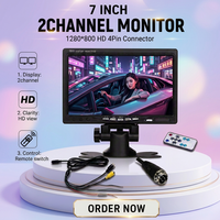 IPoster 7in HD couleur TFT LCD moniteur numérique IP68 large écran vue arrière caméra de recul pour voiture CCD Kit de capteur d'image