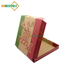 Tùy Chỉnh 12 Inch Có Thể Tái Chế Nâu Kraft Sóng Bánh Pizza Hộp Thực Phẩm Cấp Các Tông Bánh Pizza Di Động Hộp - Product Image 2