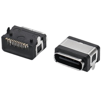 Connecteur USB Type C étanche 3.0 à 4 broches, port de charge rapide, connecteur femelle SMD IP68 3A 5V