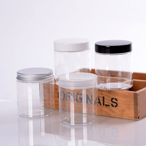 100Ml Hổ Phách Rõ Ràng Pet Nhựa Mỹ Phẩm Jar Với Nắp Nhôm Bán Buôn Mỹ Phẩm Bao Bì Thực Phẩm 50M 150Ml 200Ml 250Ml 300Ml - Product Image 6