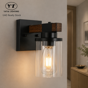 Modern Small Wall Lamp Ironwork Glass Shade E27 Warm <b>Light</b> Wall Mounted For Bedroom Living Room <b>Corridor</b> Decorative - Product Image 1