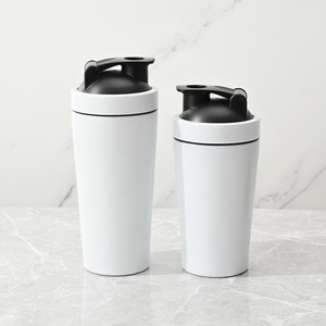 Personalized 20oz 591ml Fitness Vacuum Insulated Stainless Steel Protein <b>Shaker</b> <b>Bottle</b> Compartment 6-12 Hours Thermal - Product Image 5