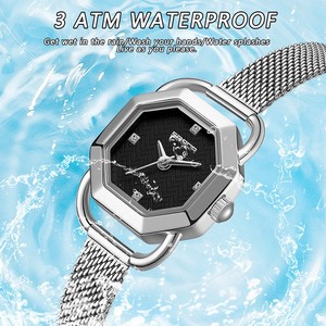 Reloj de Cuarzo para Mujer Sanda 1128, Diseño Octagonal Vintage, Resistente al Agua, Versátil, en Oferta - Product Image 5