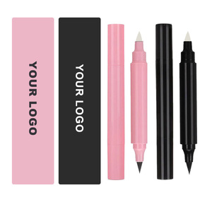 Crayon Eyeliner Minéral Cosmétique Haute Qualité Marque Privée Eyeliner Liquide Imperméable Stylo Eyeliner Double Embout avec Gomme - Product Image 1