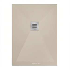 Plato de ducha rectangular Bliss Line 80 x 120 cm beige 1015 para uso en baño - Product Image 2