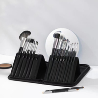 Sac organisateur de pinceaux de maquillage en toile professionnel populaire, étui à cosmétiques pour maquilleur