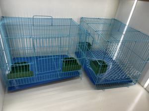 Gabbia per animali domestici pieghevole in metallo con motivo solido moderno per conigli domestici porcellini d'India cincillà piccoli uccelli - Product Image 5