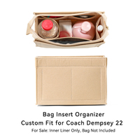 Organizer Tas Felt, Sisipan Tas, Penata Tas, Tas Dalam Tas, Pelapis Tas Tote untuk Wanita, Kosmetik
