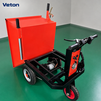 Chariot à main électrique télécommandé, design compact, pour les chantiers de construction, équipement de transport d'ingénierie