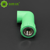 Tous types de raccords de tuyauterie PPR de 1 pouce pour alimentation en eau souterraine, bouchons d'extrémité, connecteurs, prix, tailles d'union 32 mm en mm