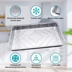 Wholesales <b>Container</b> Tray Square Pans Aluminum <b>Foil</b> High Quality Aluminum <b>Foil</b> Food <b>Container</b> - Product Image 3