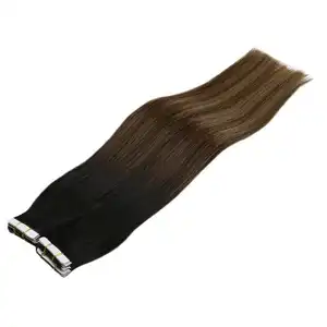 Raw Virgin Hair Top Quality #1b/4/27 Piano Color European Cabello Humano Natural Invisible Tape In Human Hair Extensions