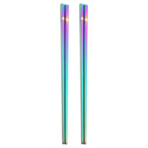 Palillos de Boda Personalizados Ecológicos y Duraderos de Acero Inoxidable 304 con Logotipo Personalizado en Dorado - Product Image 1