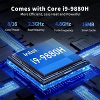 Venta caliente Mini PC 9th Gen I5 9300H/i7 9750H/i9 9880H CPU 4K Multi Display Windows 11 Gamer Mini Gaming Pc Dual LAN 2,5G Wifi6