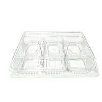 Boîtes en plastique PET transparent de bonne qualité pour croissants, pains, gâteaux roulés, pâtisseries et desserts