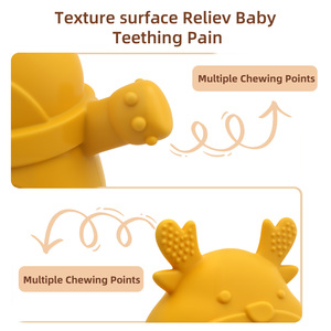 Anneau de dentition en silicone écologique en forme de baleine, sans BPA, jouet doux pour bébé, apaisant et coffret cadeau de Noël avec motif de baleine - Product Image 5