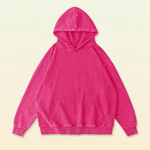 H5566 Manufacturer Wholesale Custom 350 Gsm Cotton Blends Washed Hoodies Blank Oversized Unisex Hoodies - Product Image 6