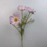 Fleur de marguerite Cosmos blanche en latex à toucher réaliste pour centre de table, arrangement floral, décoration de mariage et de fête
