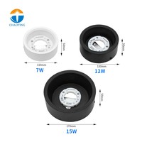 Luminaria LED de Techo Empotrada Decorativa, Foco de Luz Descendente, Carcasa de Aluminio, Lámpara GX53 de 7W 12W 15W