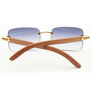 Gafas de sol de madera con diseño de marca, lentes de sol polarizadas con Logo personalizado, con borde fino, suela Occhiali <span class=keywords><strong>Da</strong></span>, 2019 - Product Image 4