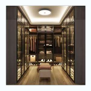 YAMAN Plywood Melamine Bedroom Wardrobe with <b>Dressing</b> <b>Table</b> MDF Door Cupboard and Locker for Clothes General Furniture Use - Product Image 3