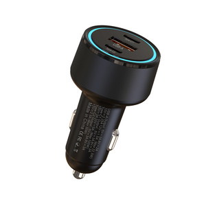 Chargeur de voiture 3 ports 130W MAX PD à charge rapide, type C et USB, adaptateur USB-C+A rapide avec technologie Qualcomm Quick Charge 3.0 - Product Image 6