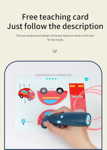 Lápiz de Dibujo 3D Inalámbrico Semiautomático de Baja Temperatura para Niños, Material PLA, Punta de 1.75mm, Sin Partes Calientes, Carga USB, Fácil de Usar con un Solo Clic - Product Image 3