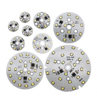 Carte source LED ronde AC220V sans pilote, SMD2835, substrat aluminium, 3000K 6000K, pour réparation et réaménagement de downlights et projecteurs