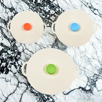 2025 Produit de vente chaud Couvercle en silicone réutilisable, anti-déversement, ustensiles de cuisine, de qualité alimentaire, pour tasses, bols, assiettes, casseroles