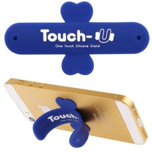 Soporte de silicona para teléfono inteligente Touch U, soporte azul de un solo toque para teléfonos móviles - Product Image 1
