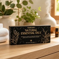 Boîte cadeau en papier rigide de luxe certifiée FSC BSCI, boîte d'emballage personnalisée imprimée pour la vente au détail d'huiles essentielles