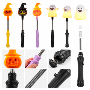Jouets lumineux d'Halloween : Citrouille, Fantôme, Baguette LED incassable, Sacs fantaisie pour la collecte de bonbons, Articles fantaisie pour décorations de fête - Product Image 4