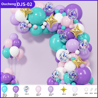 Eisblauer Latex-Ballon-Girlanden-Set Schneeflocken-Thema Langlebige Umweltfreundliche Geburtstags-Party Feiertagsdekoration Bogen-Set Babyparty