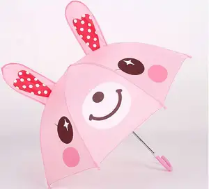 Paraguas personalizado con forma de Animal para niños, alta calidad, con oreja