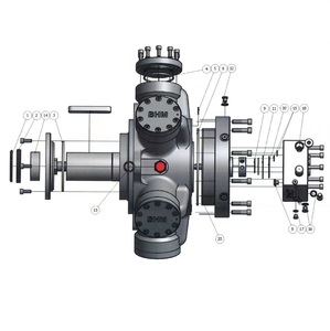 Moteur hydraulique série GM2-3500, HMB7-4.0, HMB5-4.0, HMB5-2.8, HMB5-2.6, HMB5-2.3, HMB5-1.8, HMB5-1.4 pour couvercle de trappe - Product Image 4