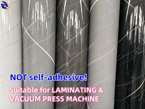 PVC non auto-adhésif nouvelle conception de pierre <span class=keywords><strong>film</strong></span> décoratif en PVC à grain de marbre série haute brillance pour <span class=keywords><strong>film</strong></span> sous vide de porte d'armoire - Product Image 2