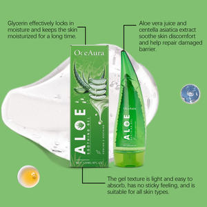 2025 Refreshing Soothes Sensitive Acne-Prone Skin Reduces Acne Scars Fine Lines <b>Aloe</b> <b>Vera</b> <b>Gel</b> - Product Image 3