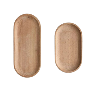 Fast Food Serving Tray With <b>Side</b> Handle Natural Wooden Tabletop Handmade Wooden Serving Tray Flatware Decorative Wooden Tray - Product Image 3