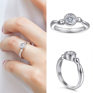 Ensemble de bijoux tendance en argent sterling 925 trois pièces avec zircon pour femme - Cadeau de mariage, de fiançailles et bijoux de fête - Product Image 5