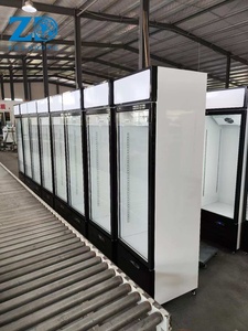 Frigorifero Verticale per Bevande da 300L con Porta in Vetro a Raffreddamento Diretto, Certificazione CE, Espositore Refrigerato Commerciale - Product Image 2