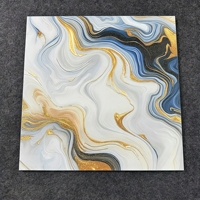 Carreaux de luxe 600x600mm (24x24 pouces) avec veinage doré, carreaux en marbre émaillé poli pour l'intérieur de la maison, mur et sol