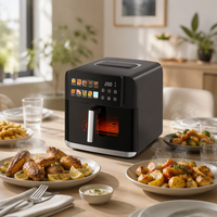 Friteuse à air numérique intelligente automatique à grand écran, haute qualité, grande capacité 8L, populaire pour la maison, en promotion