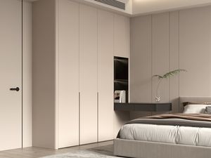 Grande armoire de chambre à coucher en bois massif moderne fabriquée en Chine - Product Image 3