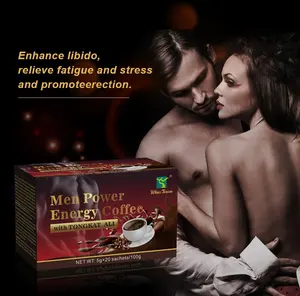 Custom Men Power Organic Herbal Coffee Maca X Power Coffee For Tongkat Ali Maca Man Power Energy Coffee