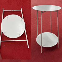 Table d'appoint de canapé, petite table basse, table de chevet pour chambre et salon, table d'extrémité de balcon, table de style médiéval, mobilier de maison