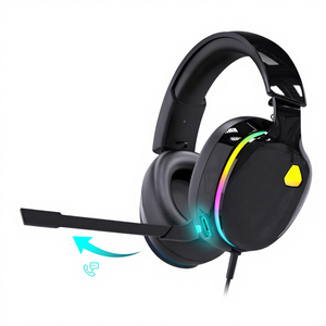 PJT-DEP2466 Over-Ear Wired Headphones ENC IPX-4 Waterproof Deep Bass Hi-Res Audio Mic Gaming Features