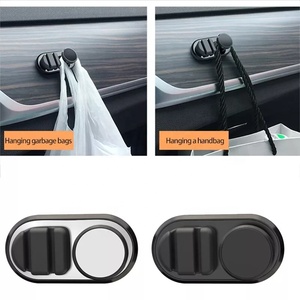 1 Buah Pengait Mobil Mini Multifungsi Perekat Dinding Pengait Otomatis dan Pengikat Plastik Kabel USB Gantungan Organizer Penyimpanan Kunci - Product Image 6