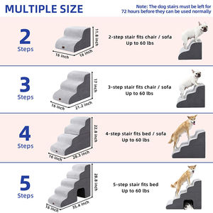 2024 nuevos productos escaleras para perros para meterse en la cama muebles para gatos escaleras plegables para perros escalones para perros - Product Image 3
